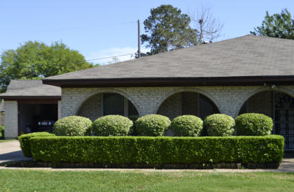 This is a picture of a lawn maintenance yard.